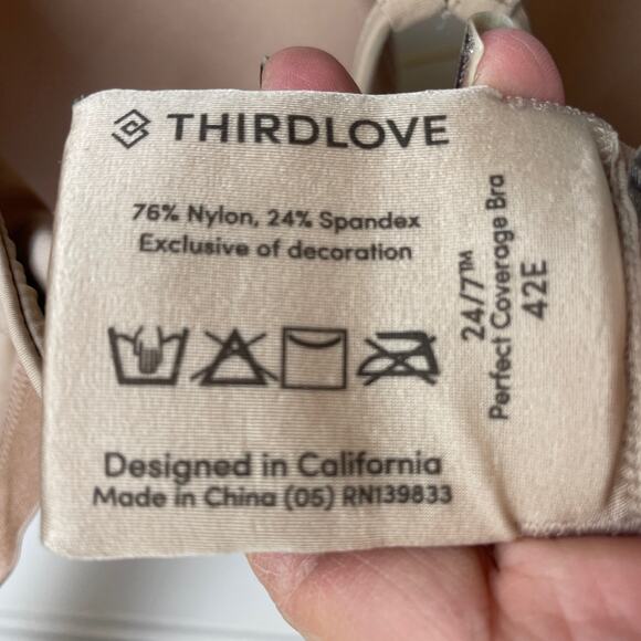 ThirdLove 24/7 Perfect Coverage Underwire Bra 42E - Picture 9 of 9